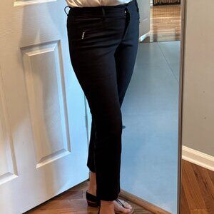 White House Black Market (WHBM) black ankle slim pants size 2R